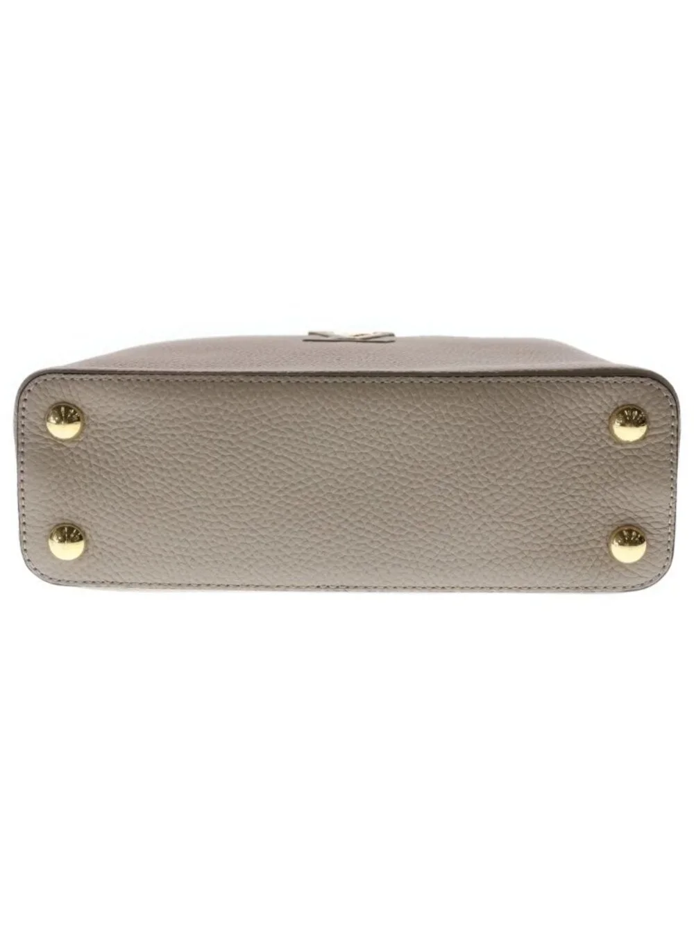 Louis Vuitton Capucines BB Galle Taurillon 2-Way Shoulder Bag Beige Leather Gold